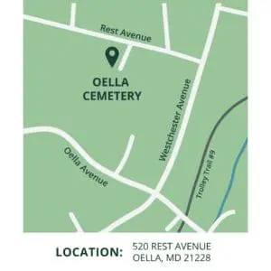 Historic Oella Cemetery map