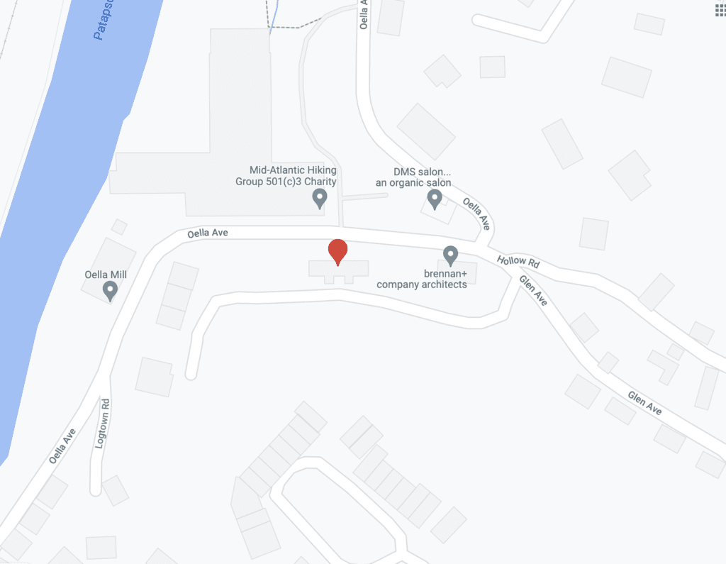 Map showing location of 837 Oella Avenue, Ellicott City MD 21043