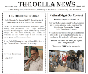 Oella Newsletter April 2023 Cover