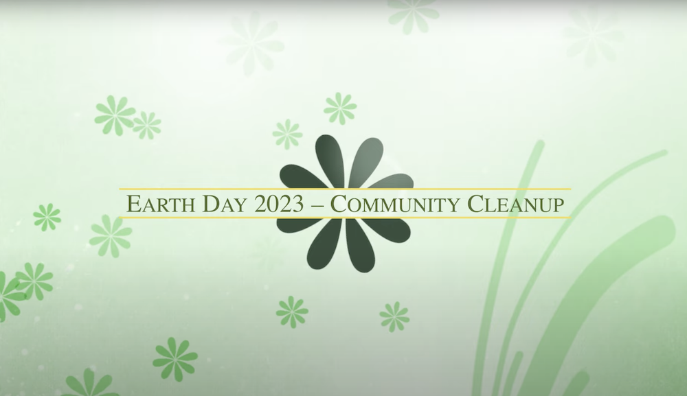 Earth Day 2023 Community Cleanup Title Card