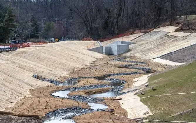Quaker Mill Pond Flood Mitigration Project Opens in Ellicott City Calvin Ball