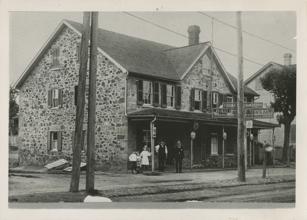 The Railroad Hotel, site of the Catonsville Fire Station # 4 structure