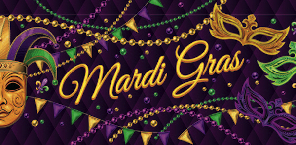 Oella Benefit Ball 2026 Mardi Gras Graphic